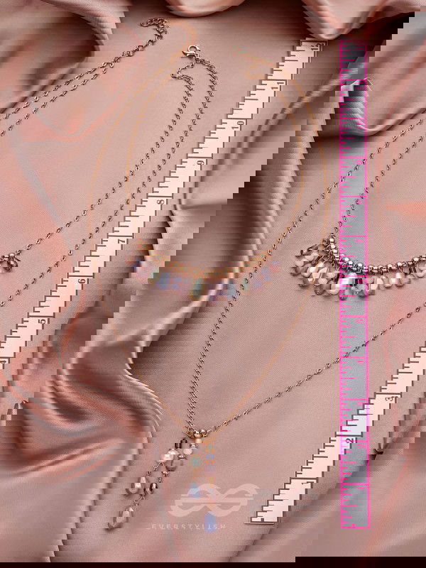 The Grey Storm- Golden Layered Necklace With Anti-Tarnish Coating