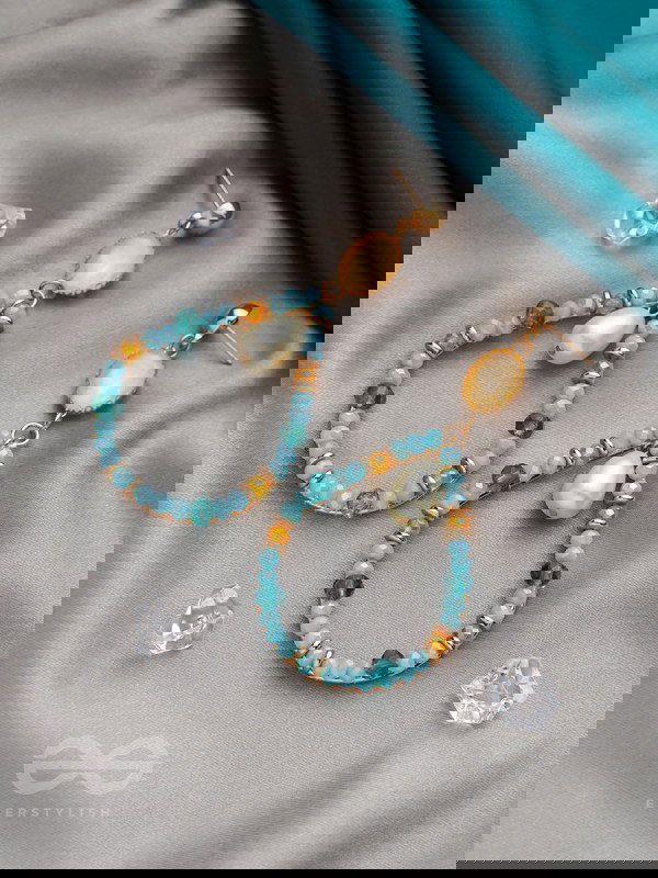 The Life Aquatic- Golden Embellished Earrings