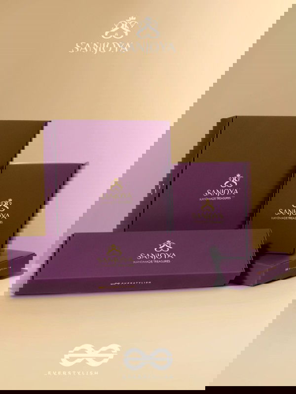 UPARJITAA - RAINBOW RADIANCE - BEADS AND MIRROR EMBROIDERED AND OXIDISED NECKPIECE