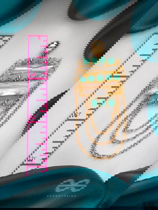 The Marigold Vines- Golden Embellished Earrings