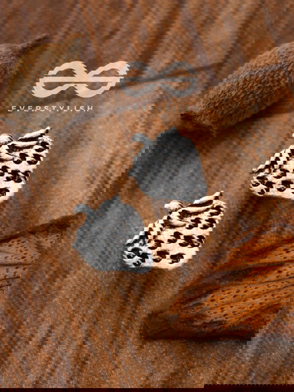 The Little Intricate Strawberries Studs - Tiny Trinket Earrings