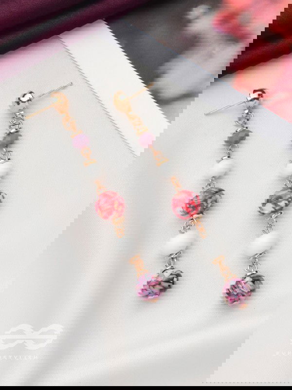 The Blossom Boulevard- Golden Embellished Earrings