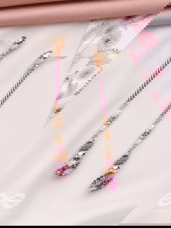 The Orchid Lane- Golden Embellished Earrings