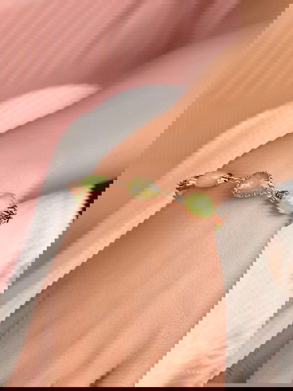 The Lush Loop- Golden Embellished Bracelet