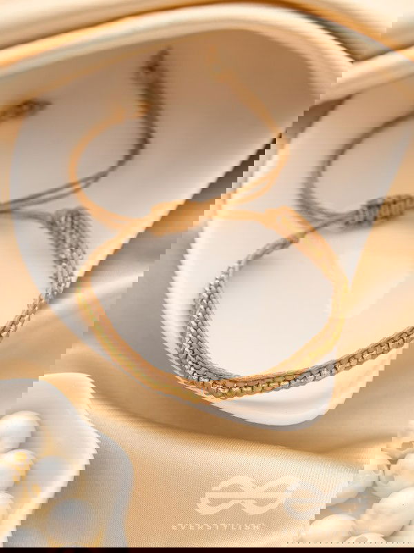 The Bronze Beauty- Beaded Knot Bracelet