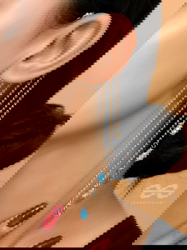 The Rain Trail- Golden Embellished Earcuff (One Ear)