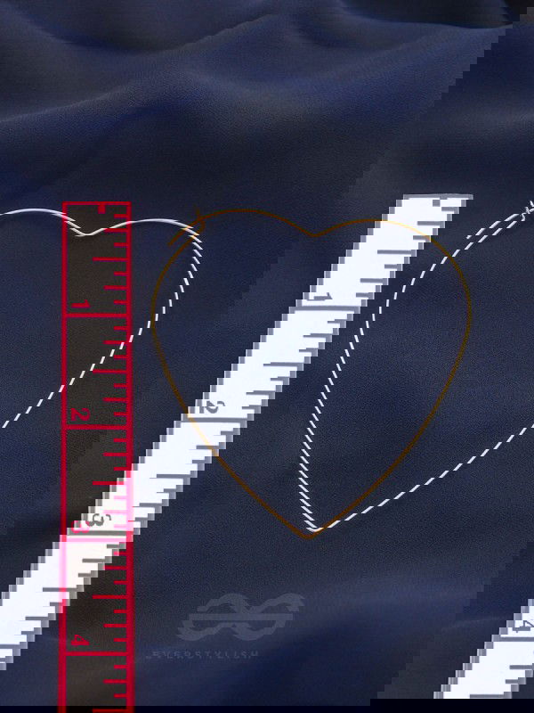 Seeking love from Universe, Oversized Heart Hoops