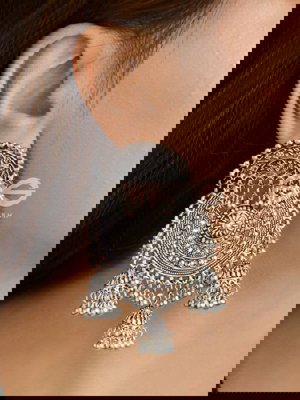 A Boho Dream - Oxidised Triple Jhumki Danglers