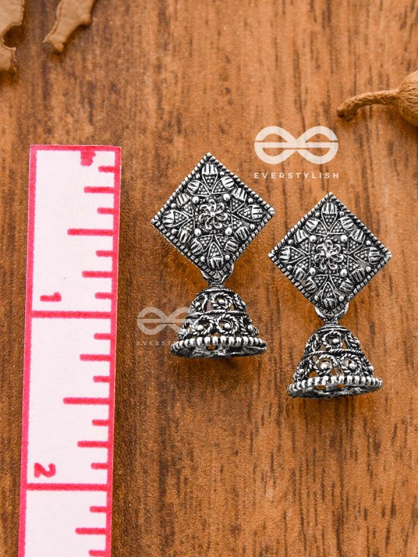 The Nature Artwork Jhumkis - Tiny Trinket Earrings