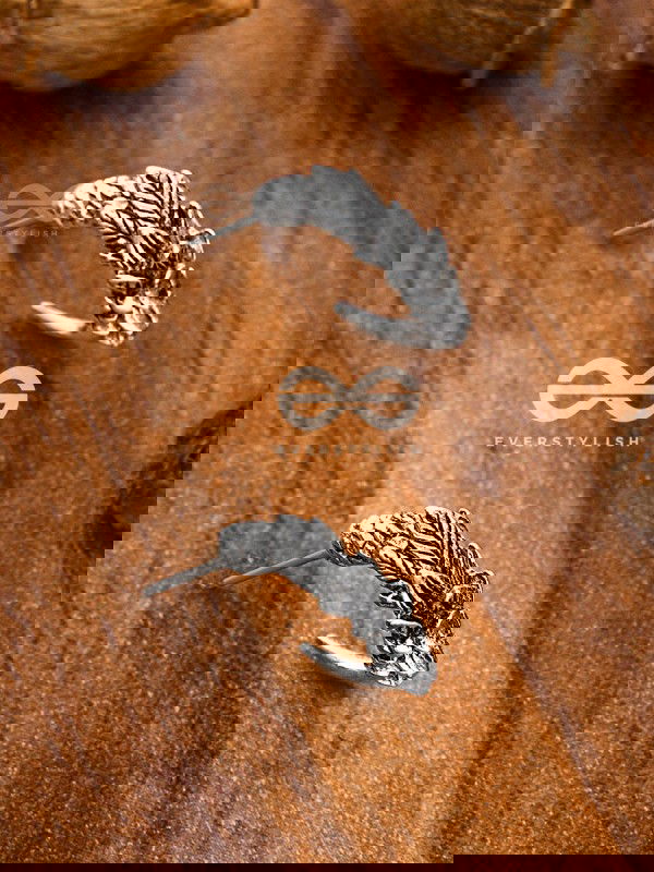 The Little Boho Ringlet Studs - Tiny Trinket Earrings