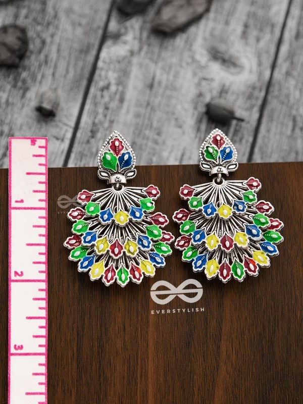 The Layered Meenakari Artwork Earrings
