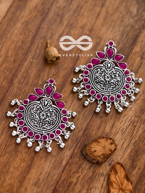 The Bohemian Intrigue (Ruby Red) - Embellished Oxidised Collection