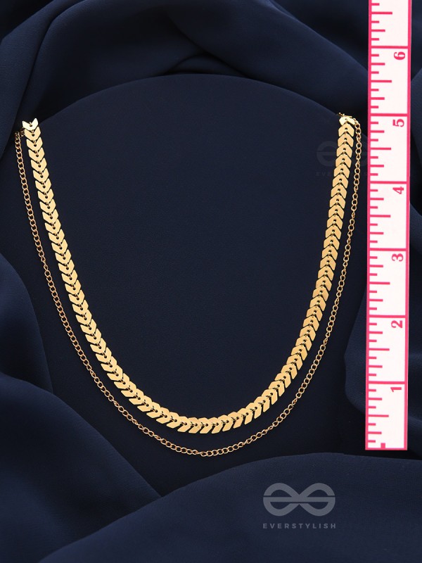 The Chain Of Allure - Golden Statement Neckpiece With Anti-Tarnish Coating 