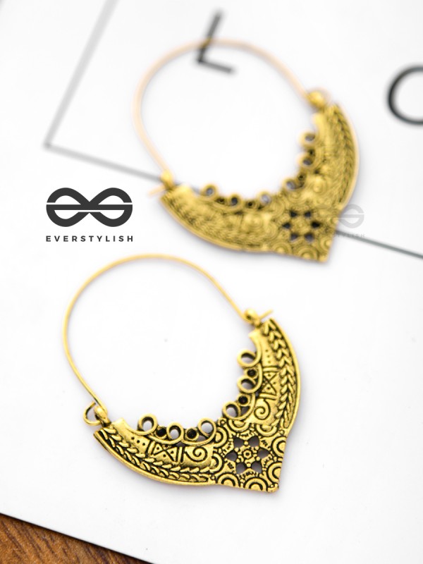 The Vintage Elegance - Golden Boho Earrings
