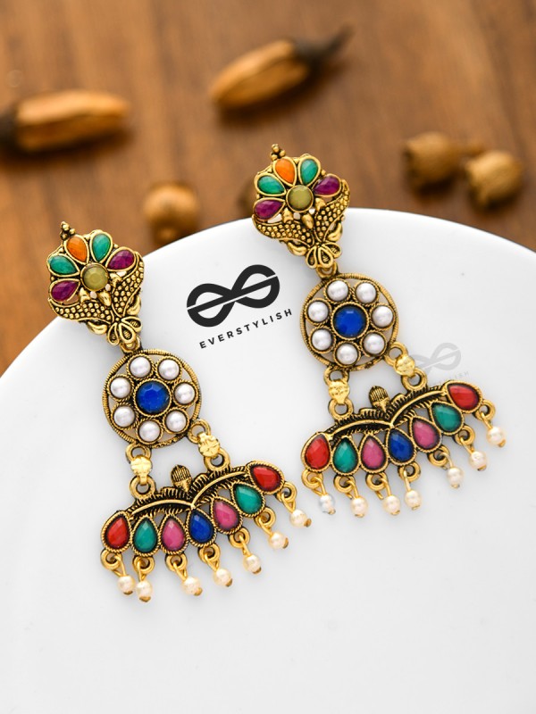 My Gorgeous Self - Statement Multicoloured Earrings