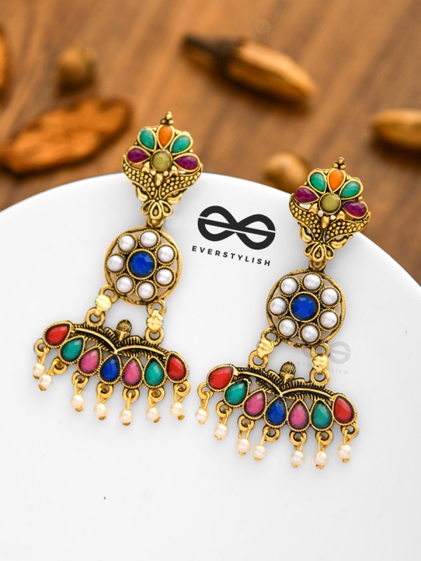 My Gorgeous Self - Statement Multicoloured Earrings