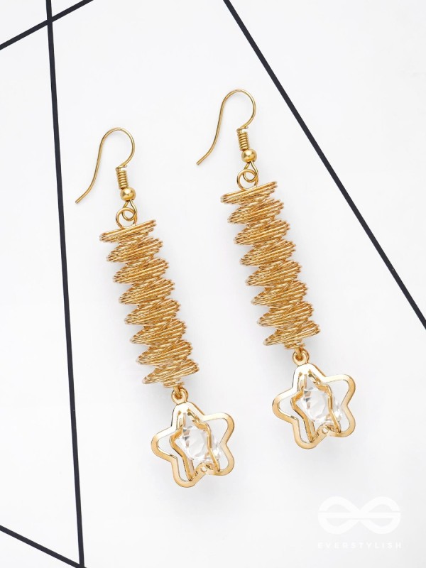 The Spiralling Studded Stars - The Golden Charm Collection