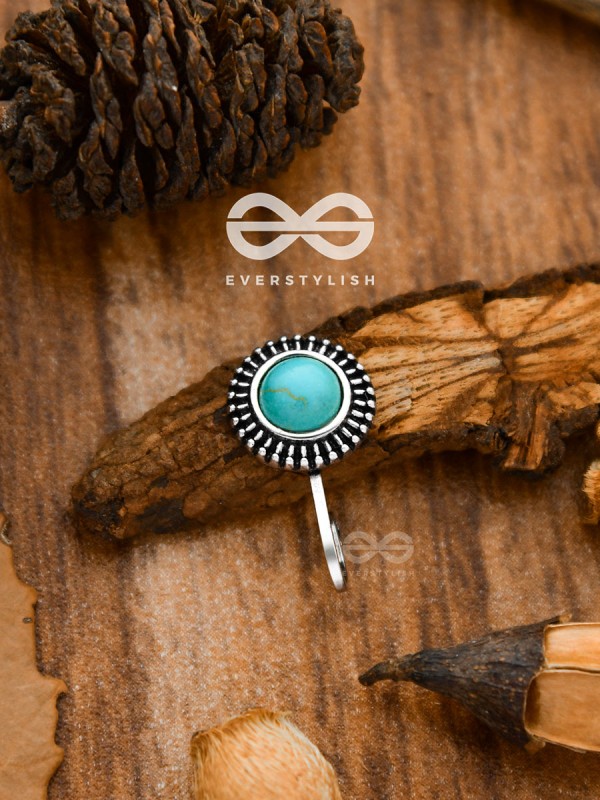 The Bohemian Sun - Turquoise Boho Nosering