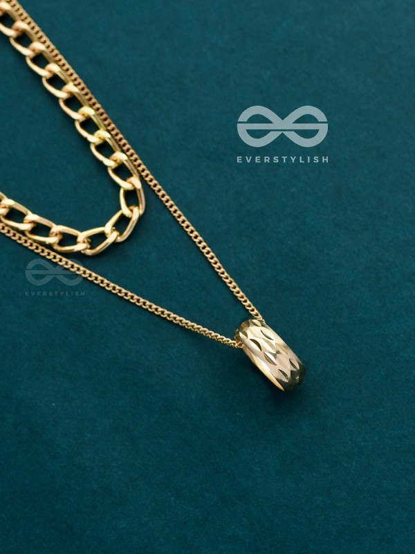 The Girl-Boss Statement - Golden Layered Neckpiece With Anti-Tarnish Coating 