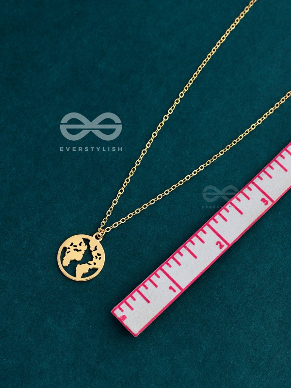 Citizen Of The Globe - Statement Golden Neckpiece With Anti-Tarnish Coating 