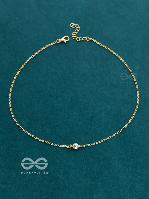 The Dainty Shimmer Neckpiece - Golden