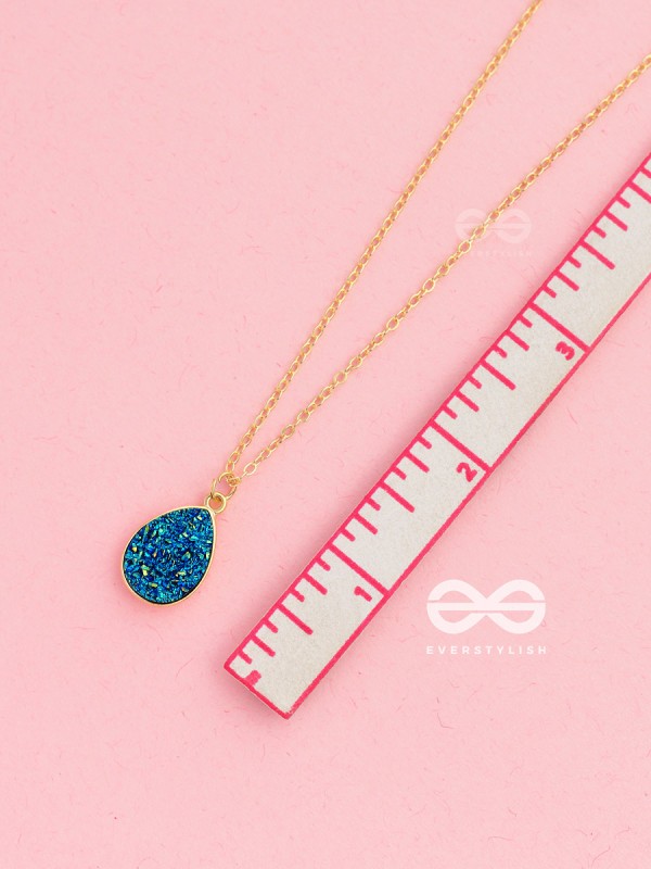 The Enticing Droplet - Embellished Golden Neckpiece