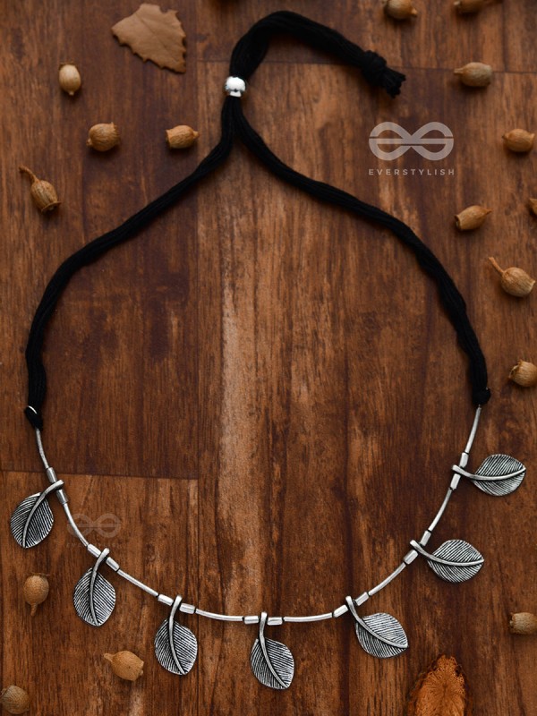 The Bohemian Leaflet Neckpiece - Oxidised Boho Collection