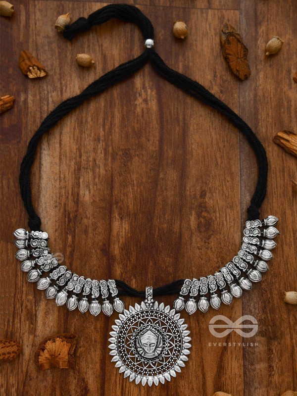 The Statement Durga Neckpiece - Oxidised Boho Collection