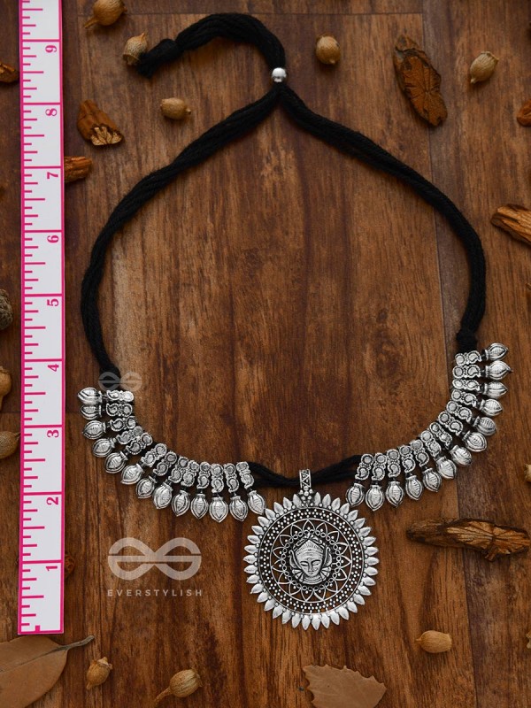 The Statement Durga Neckpiece - Oxidised Boho Collection