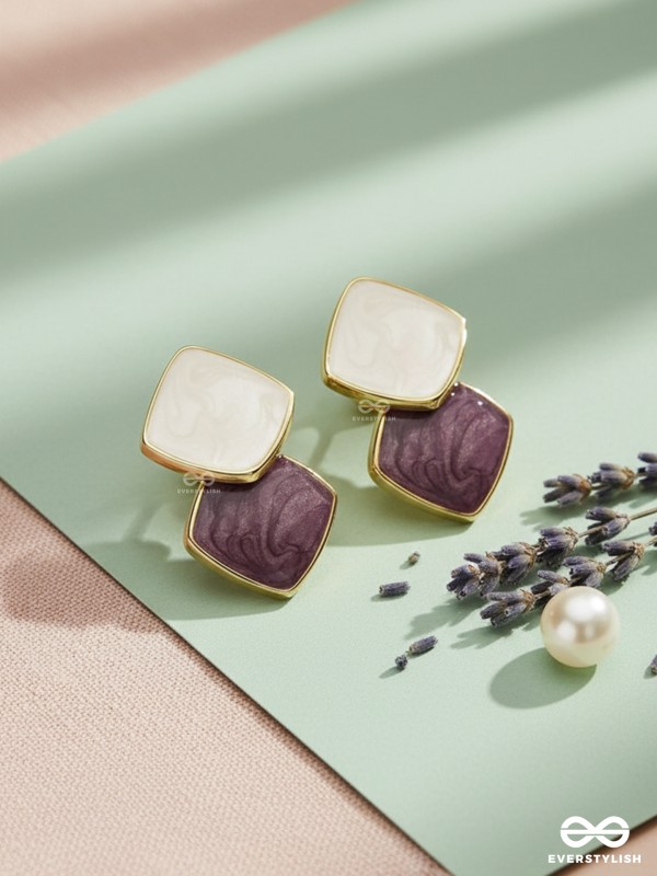 A Classy Delight - Statement Enamelled Earrings