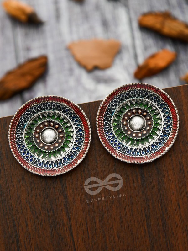 The Hypnotic Allure - Statement Meenakari Studs