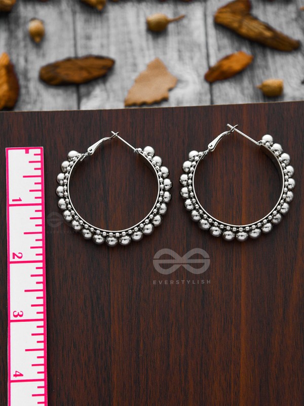 The Chic Intricacy - Oxidised Boho Hoops