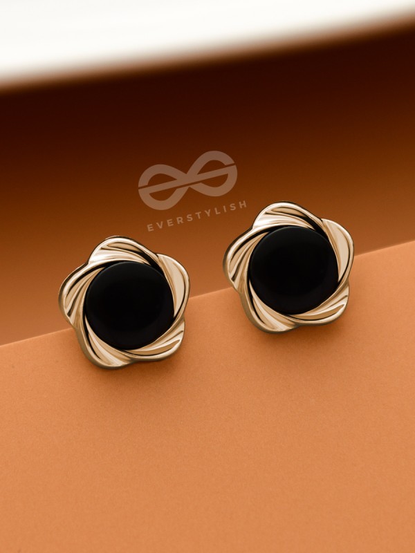 The Little Floral Buttons  - Tiny Trinket Earrings