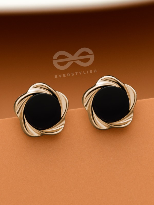 The Little Floral Buttons  - Tiny Trinket Earrings