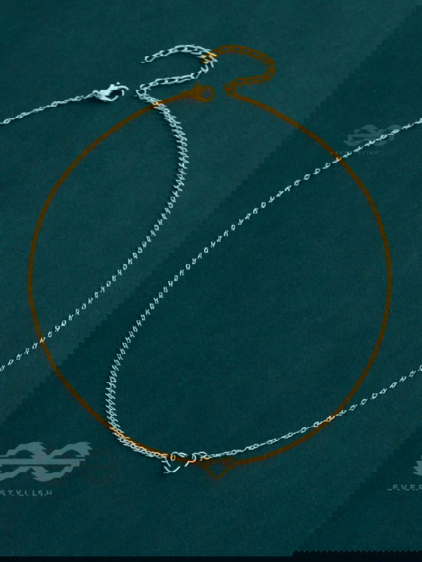 The Little Dainty Heart - Golden Neckpiece With Anti-Tarnish Coating