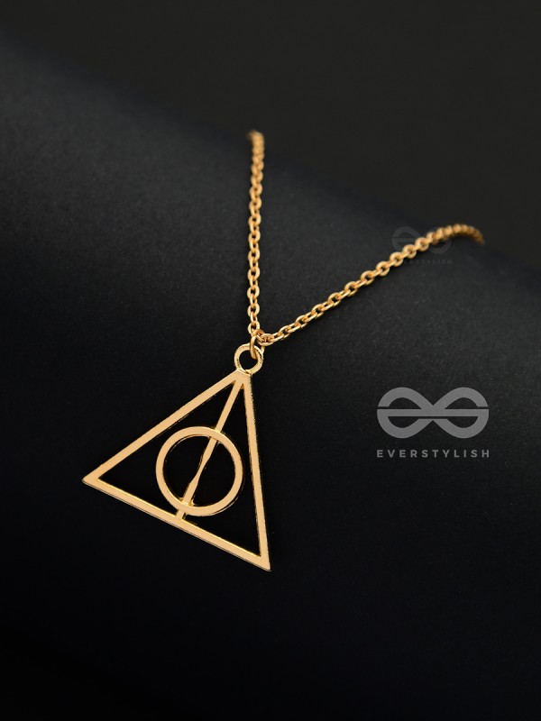 The Deathly Hallows - Statement Harry Potter Neckpiece With Anti-Tarnish Coating 