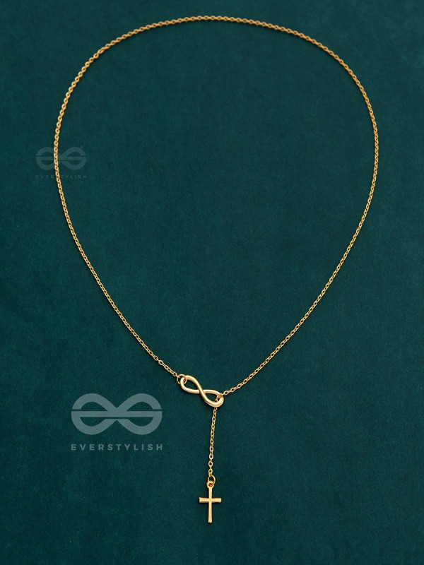 The Infinite Grace - Golden Statement Neckpiece With Anti-Tarnish Coating