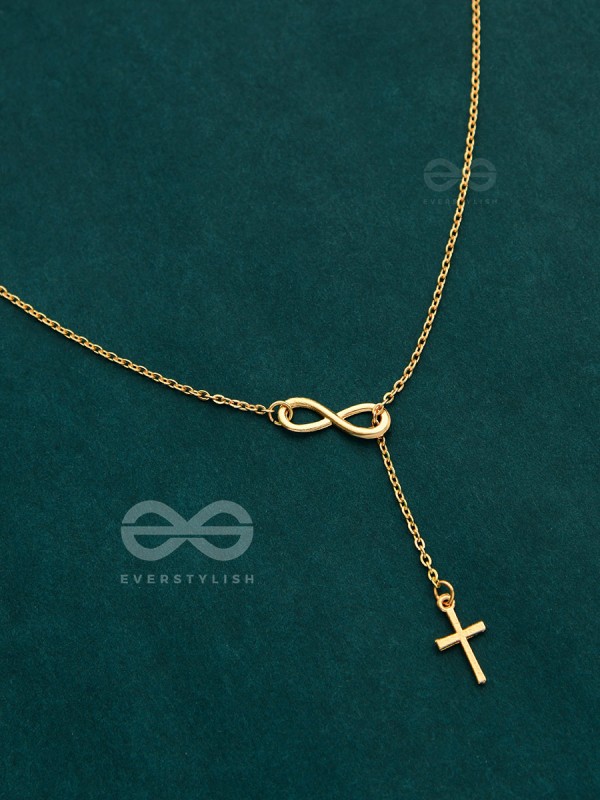 The Infinite Grace - Golden Statement Neckpiece With Anti-Tarnish Coating