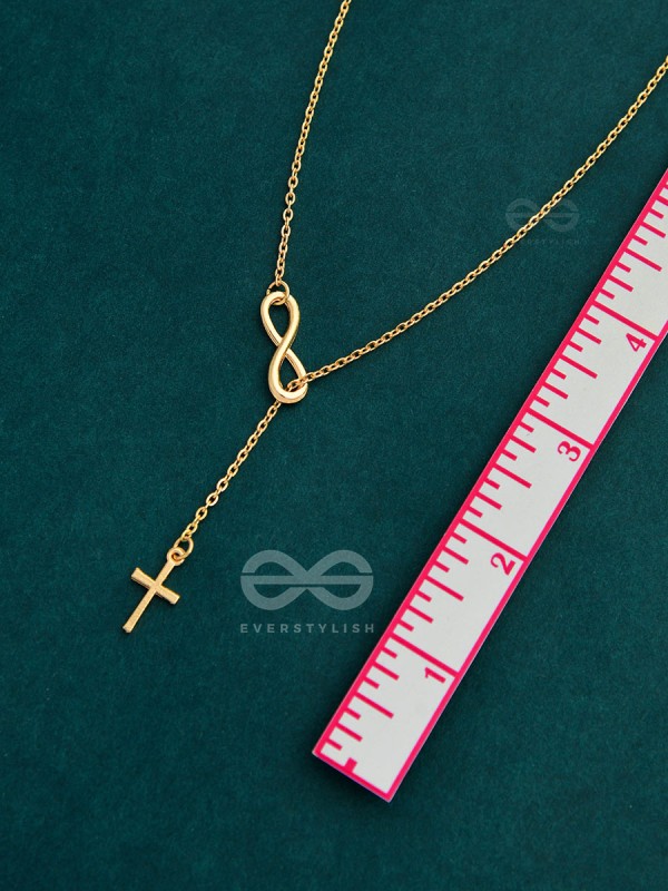 The Infinite Grace - Golden Statement Neckpiece With Anti-Tarnish Coating