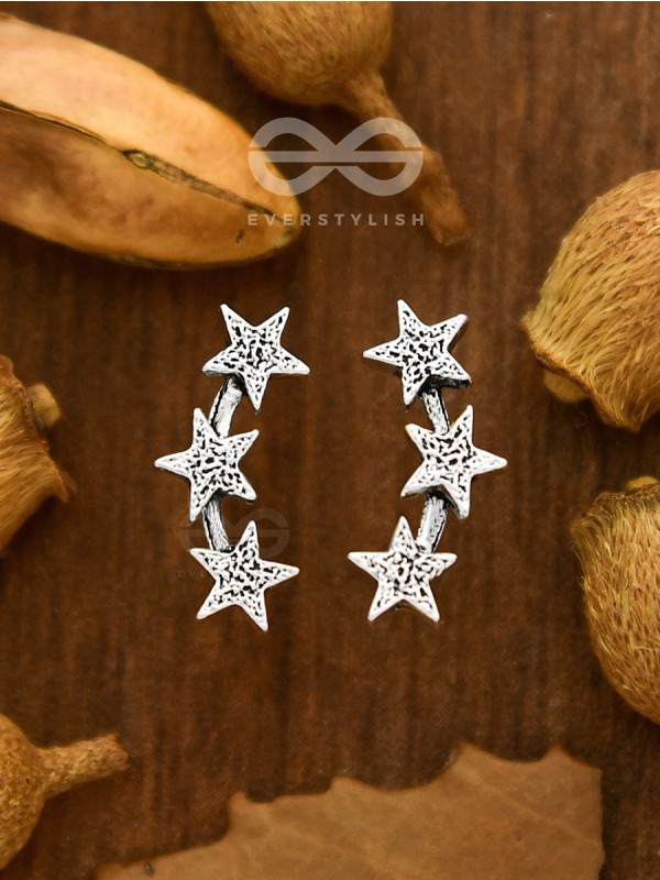  The Charming Triple Star Studs - Tiny Trinket Collection