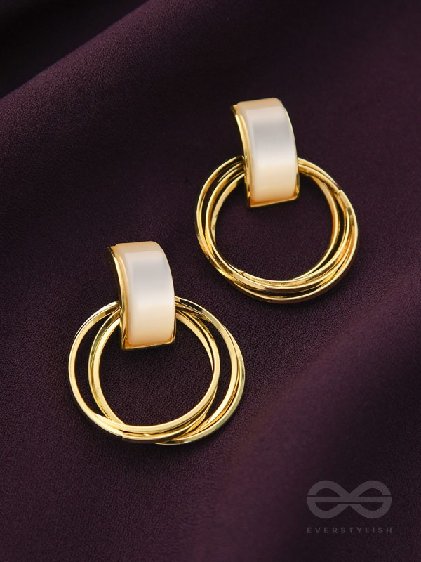 Loop a Hoop - Statement Golden Earrings