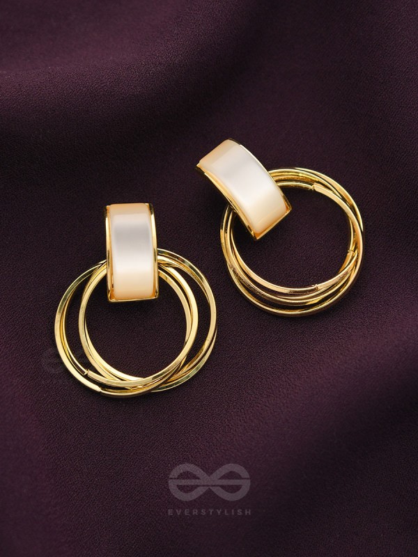 Loop a Hoop - Statement Golden Earrings
