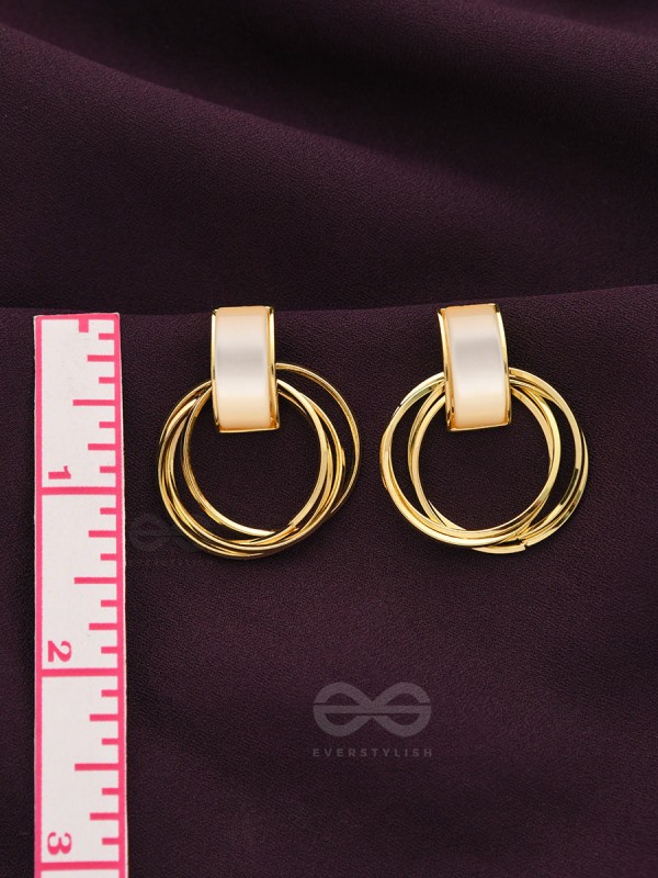 Loop a Hoop - Statement Golden Earrings