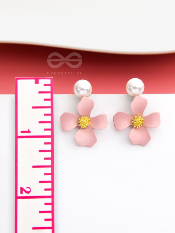 The Floral Pearl stunners - Statement Earrings