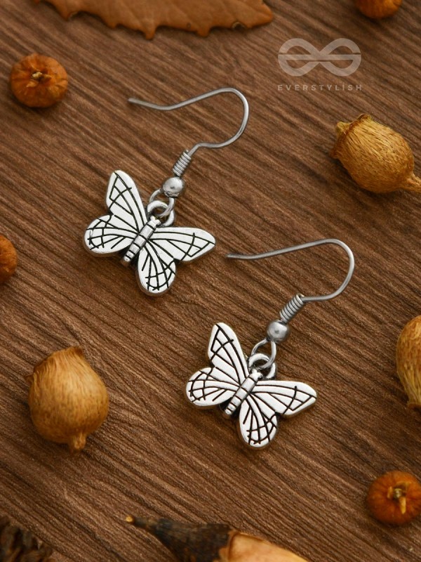 Butterfly Fly Away Danglers - Tiny Trinket Earrings