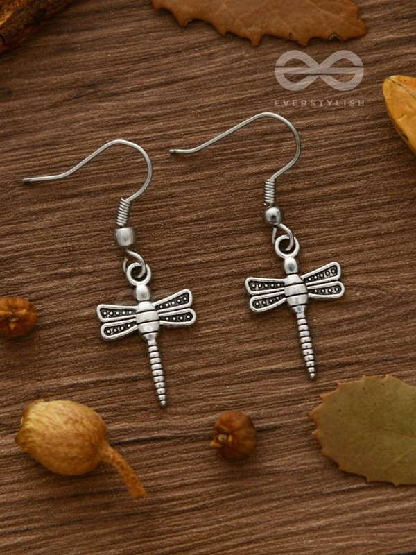 Gaia's Dragonflies - TIny Trinket Earrings