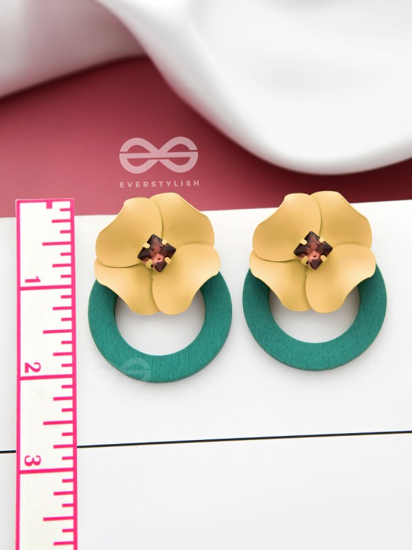 THE FLORAL MESMERISERS - STATEMENT EAR JACKETS (Mellow)