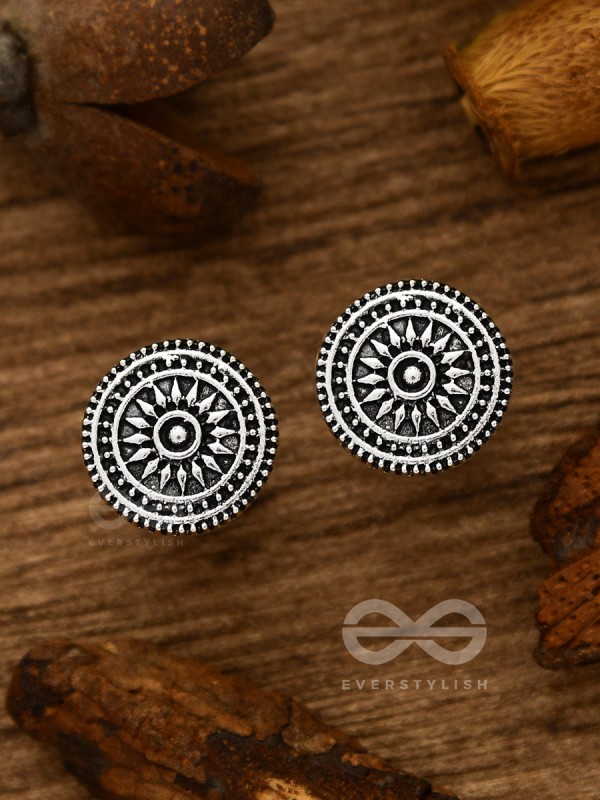 The Intricate Chakravyu - Tiny Trinket Earrings
