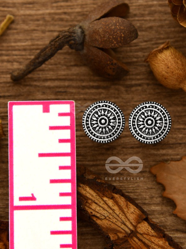 The Intricate Chakravyu - Tiny Trinket Earrings