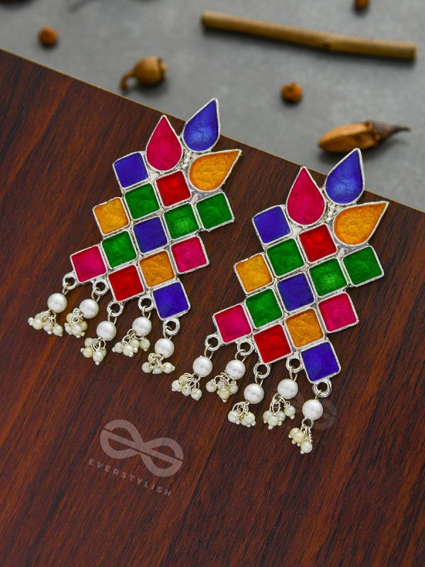 Festivities on My Ears - Statement Colourpop Enamelled Earrings